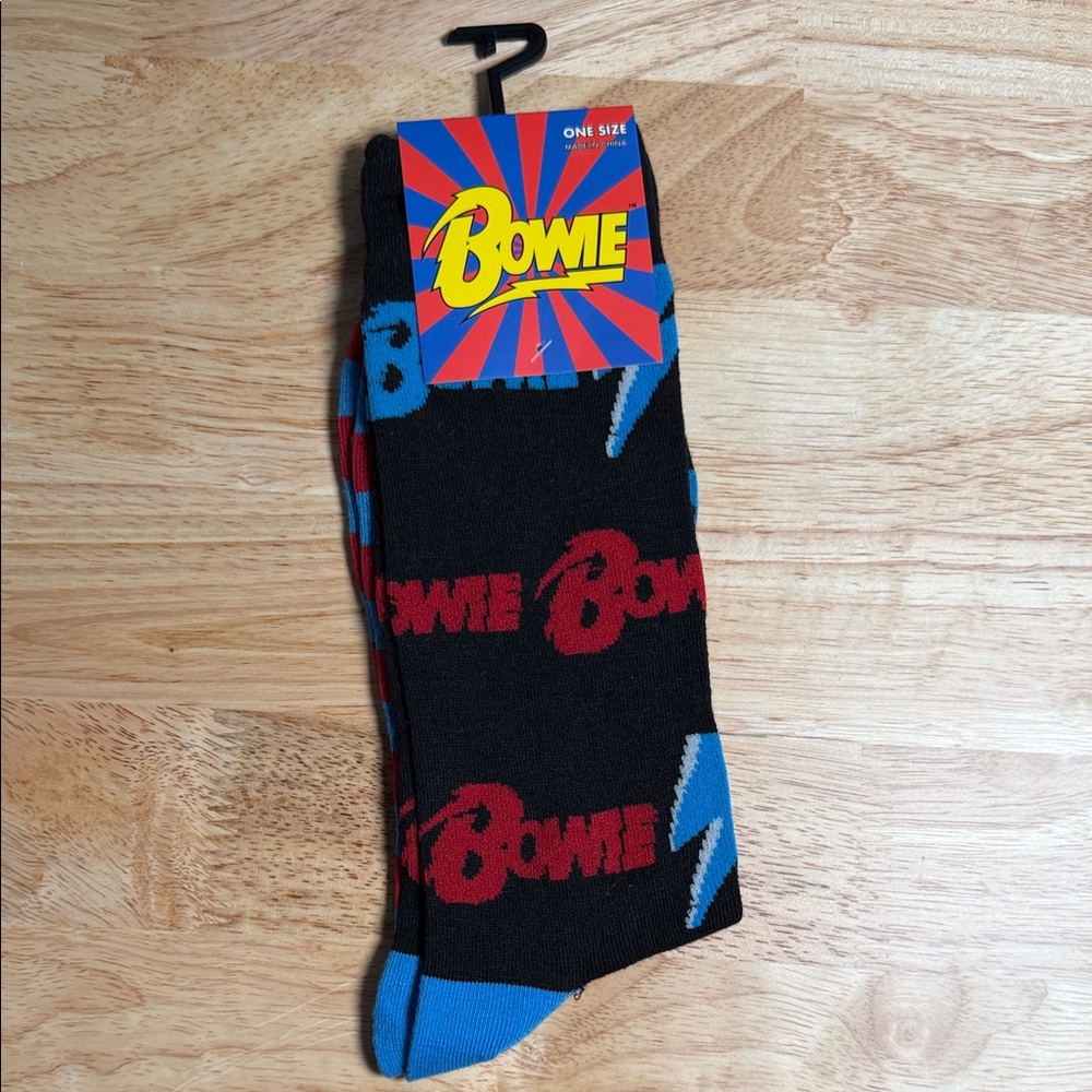 Black and Blue Men's BOWIE Socks
